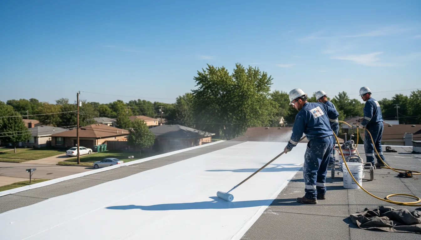 Commercial roof coating in Sandersville, MS near me